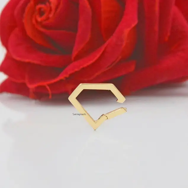 925 Silver Diamond Shape Openable Connector | Charm Holder & Durable Enhancer Link