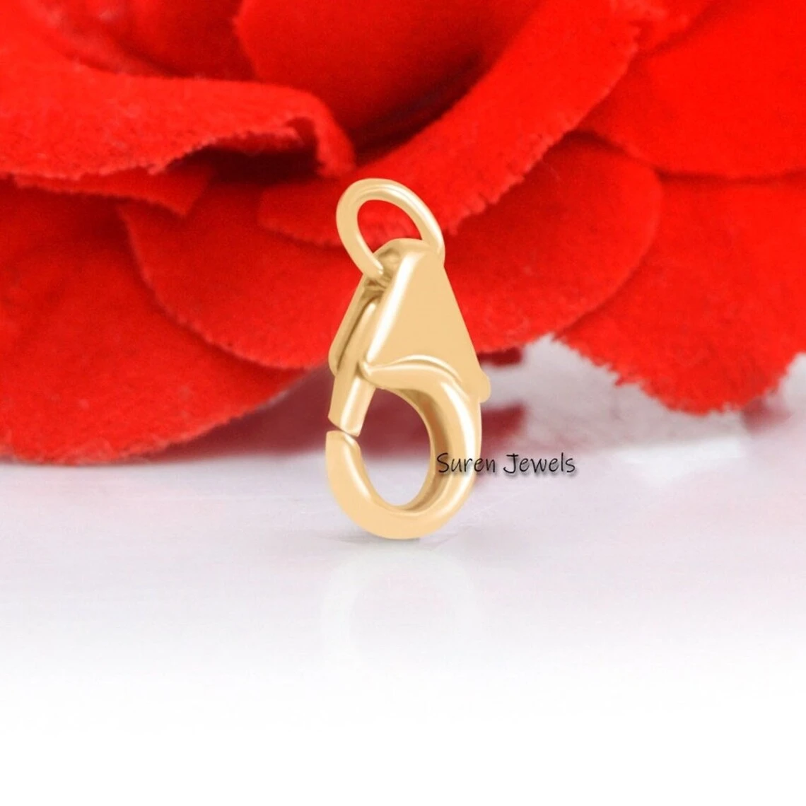 14K Gold Lobster Lock | Solid Gold Push Lock | Multi Enhancer Link