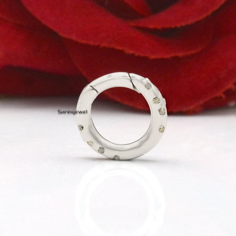 925 Silver Diamond Lock Charm Holder – Wholesale Silver Jewelry | Suren Jewels