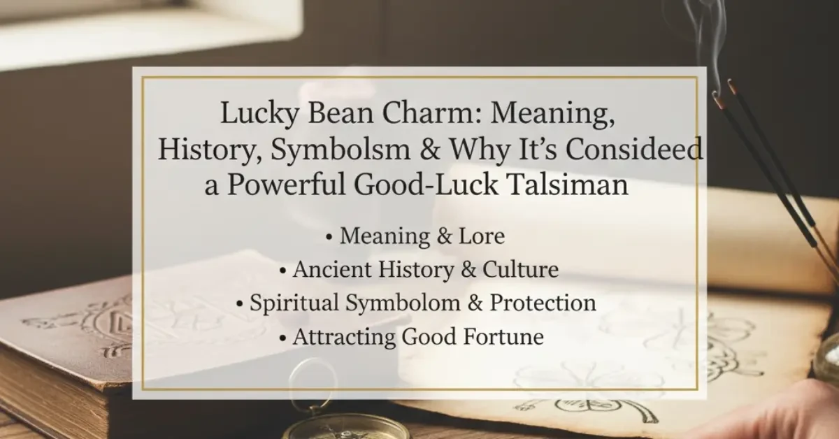 Lucky Bean Charm: Meaning, History, Symbolism & Why It’s Considered a Powerful Good-Luck Talisman