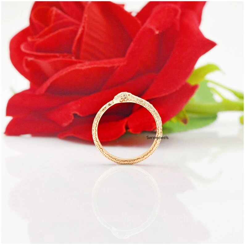 925 Silver Ouroboros Snake Ring – Dainty Serpent Jewelry