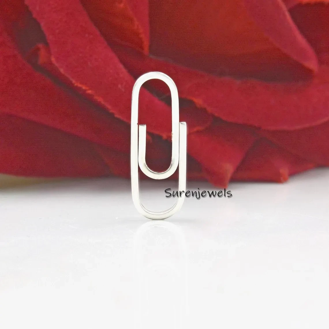 925 Silver Durable Chain Enhancer | Charm Holder | Silver Charm Lock Pendant | Silver Double Enhancer