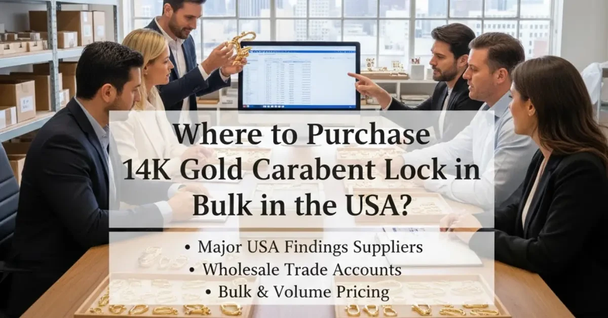 Where to Purchase 14K Gold Carabiner Lock in Bulk in the USA