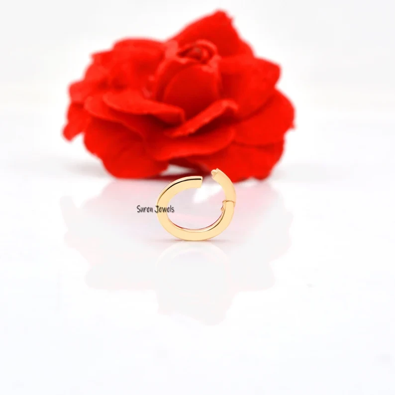 14k Gold Charm Holder Necklace – Elegant & Durable Enhancer for Charms