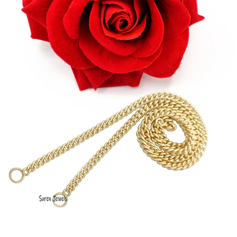 14K Gold Curb Chain Necklace – Carabiner & Connector Link Chain