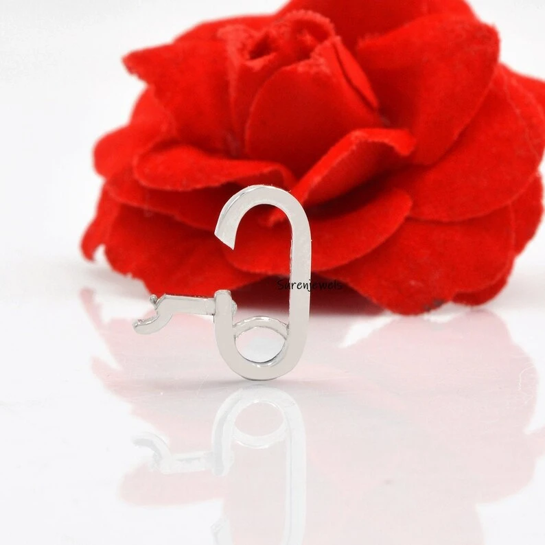 14K Gold Charm Holder – Handmade Solid Gold Wire Charm Hanger