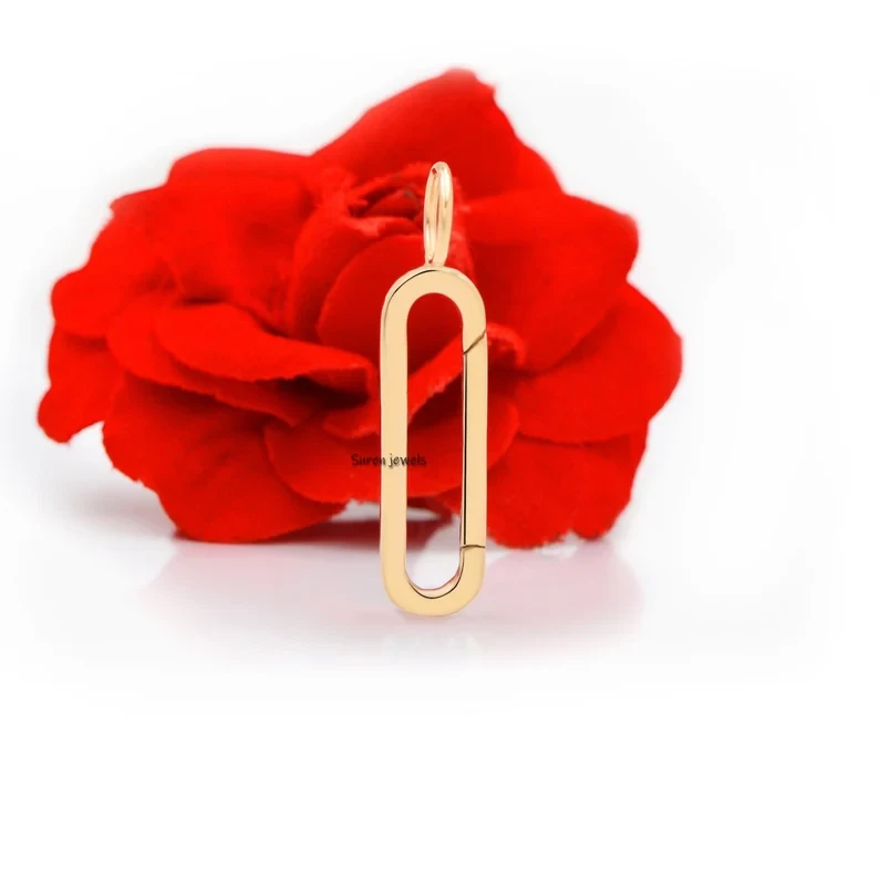 14K Gold Charm Holders – Wholesale Designer Lock Jewelry & Necklace Connectors