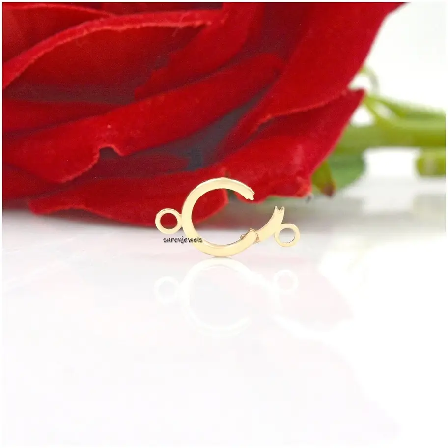 925 Silver Charms Enhancer Link Lock | Solid Silver Enhancer | Charm Holder Necklace Clasp