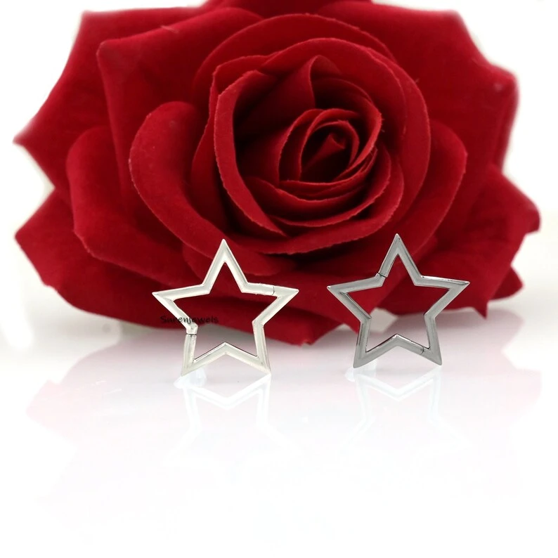 925 Silver Star Enhancer Lock – Stylish Star Clasp Link for Chains & Charms