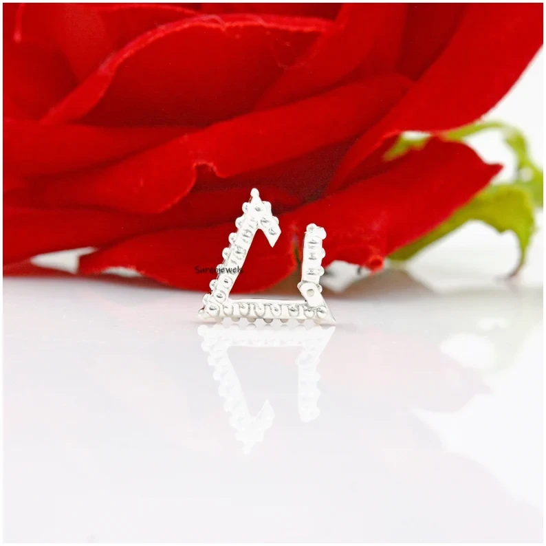 925 Silver Triangle Enhancer Charm Holder – Multi-Link Design for Versatile Jewelry Styling