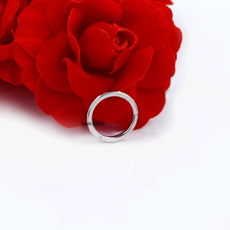 925 Silver Circle Charm Holder – Endless Clicker, Round Enhancer Lock for Charms