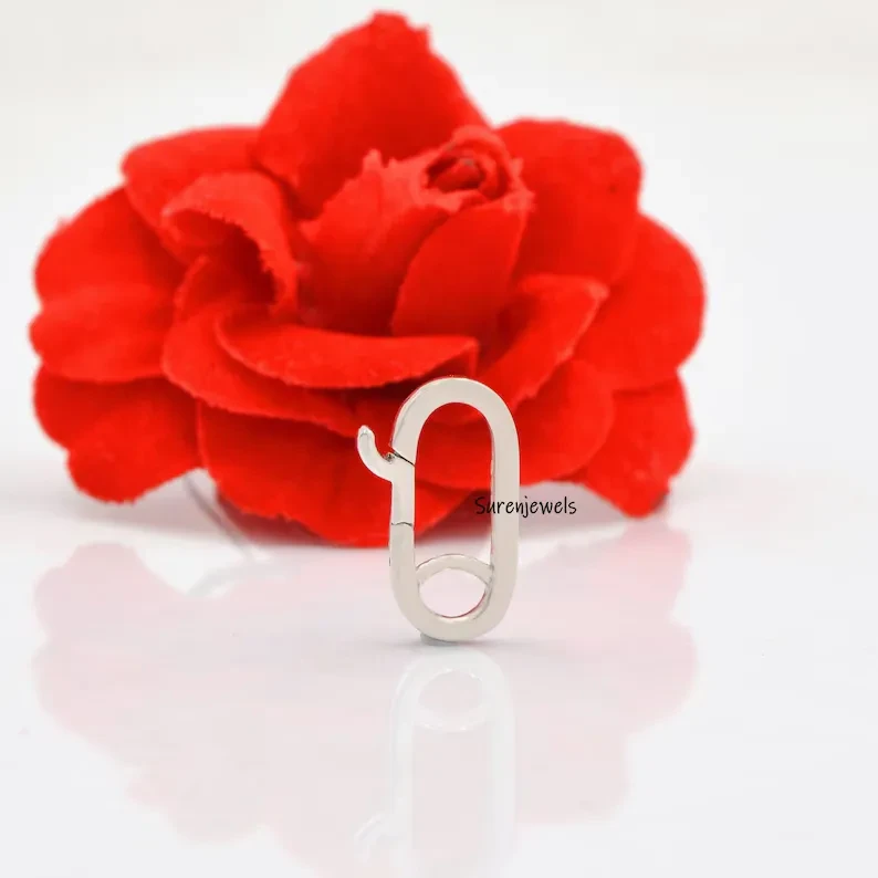 925 Sterling Silver Charm Holder - Handmade Silver Wire Charm Hanger for Secure & Stylish Jewelry Display