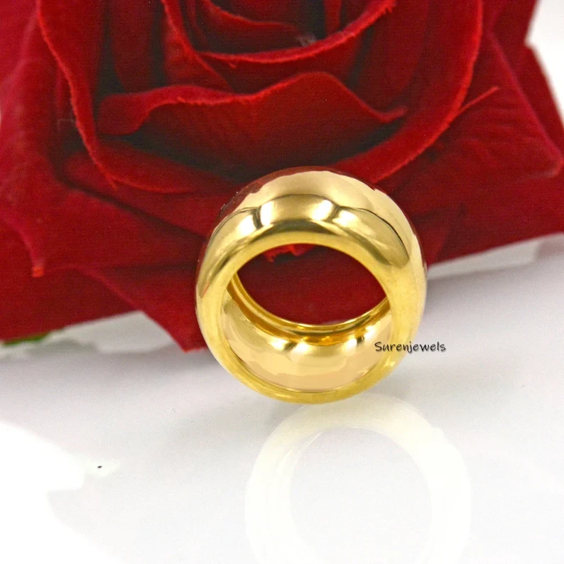 14K Gold Cigar Diamond  Ring – Bold Diamond Band