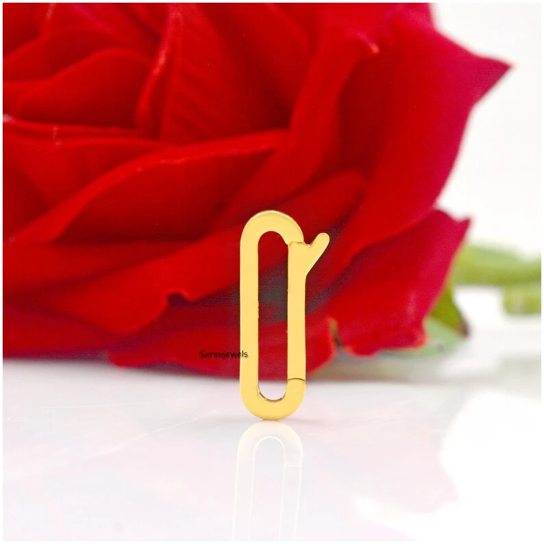 925 Silver Charm Enhancer Holder | Elongated Enhancer Lock | Multi-Use 925 Silver Charm Holder