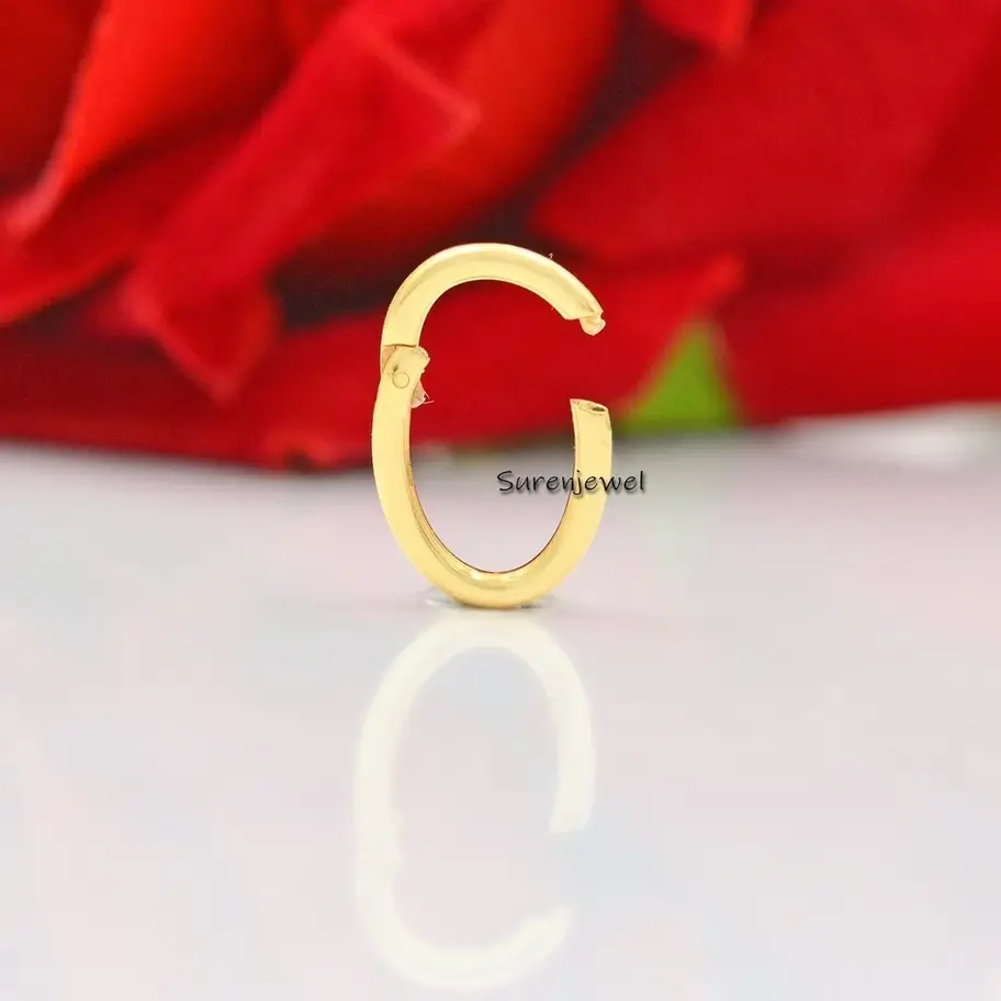 14K Gold Charm Holder - Multi Enhancer Lock & Clicker for Charms